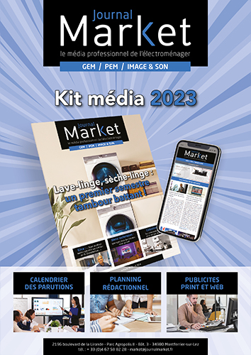 Kit média Journal Market bleu